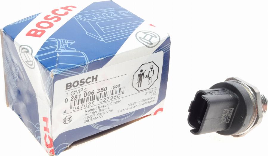 BOSCH 0 281 006 350 - Senzor, presiune combustibil aaoparts.ro