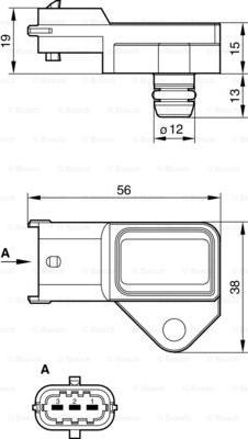 BOSCH 0 281 002 487 - Senzor,presiune supraalimentare aaoparts.ro