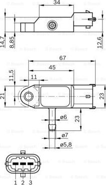 BOSCH 0 281 002 593 - Senzor,presiune supraalimentare aaoparts.ro