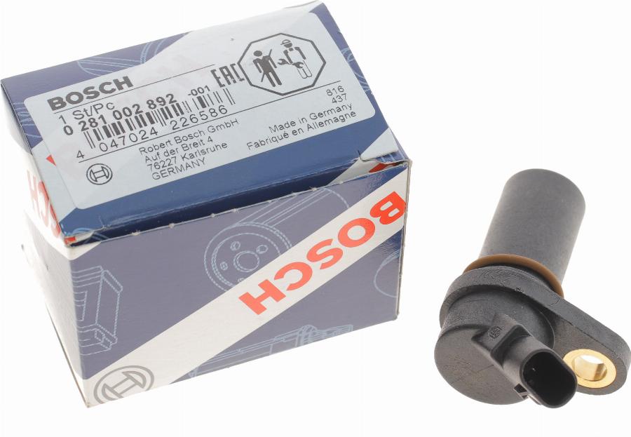 BOSCH 0 281 002 892 - Senzor impulsuri, arbore cotit aaoparts.ro