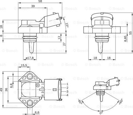 BOSCH 0 281 002 316 - Senzor,presiune supraalimentare aaoparts.ro