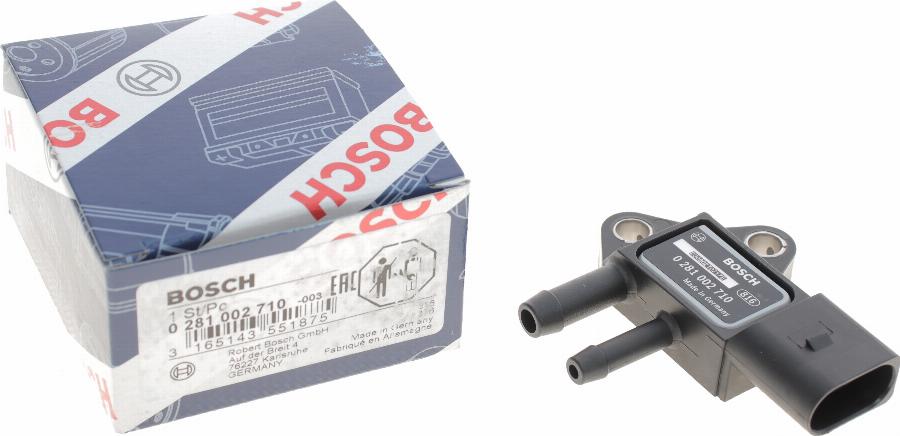 BOSCH 0 281 002 710 - Senzor, presiune gaze evacuare aaoparts.ro