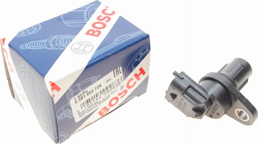 BOSCH 0 281 002 728 - Senzor,pozitie ax cu came aaoparts.ro