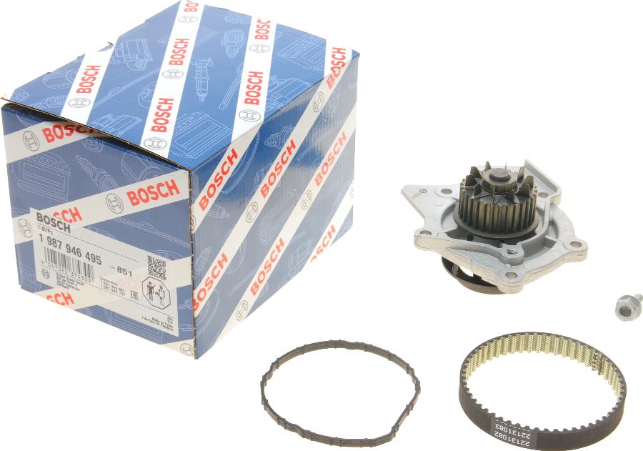 BOSCH 1 987 946 495 - Set pompa apa + curea dintata aaoparts.ro