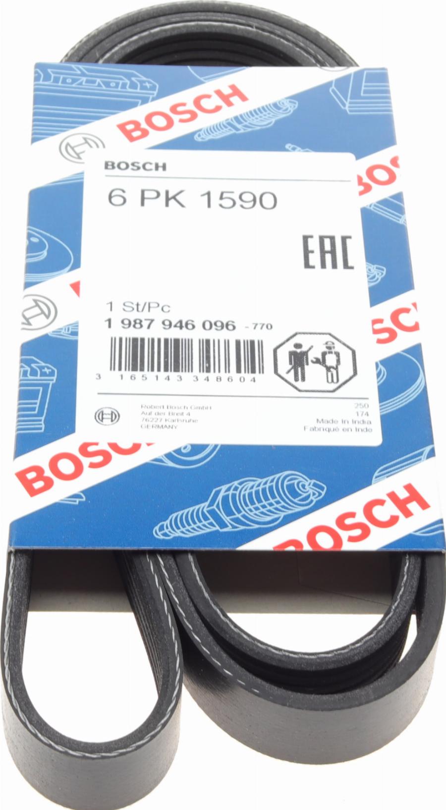 BOSCH 1 987 946 096 - Curea transmisie cu caneluri aaoparts.ro