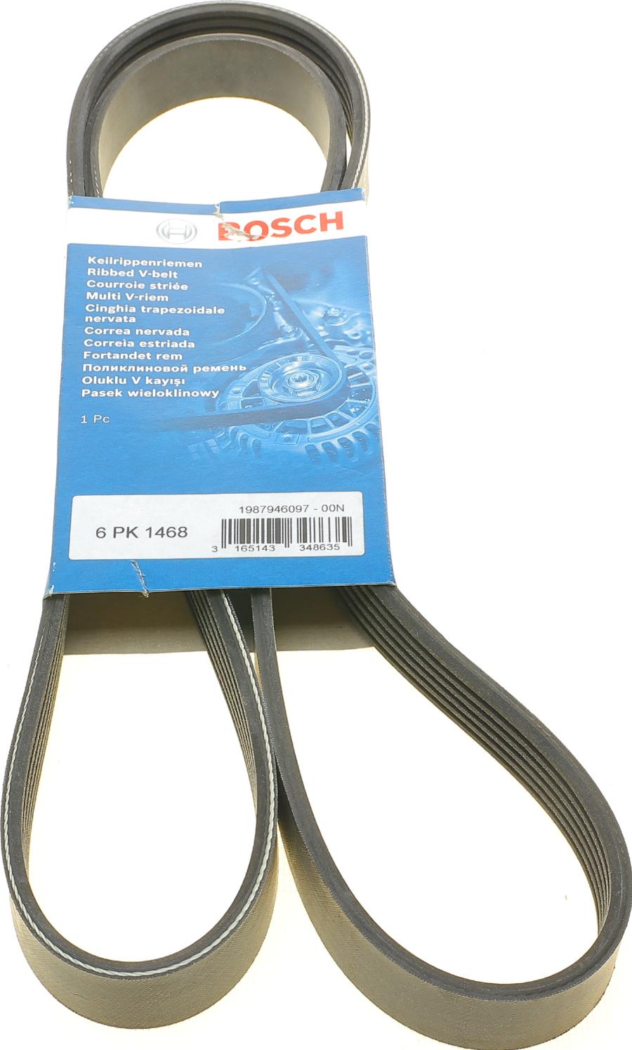 BOSCH 1 987 946 097 - Curea transmisie cu caneluri aaoparts.ro