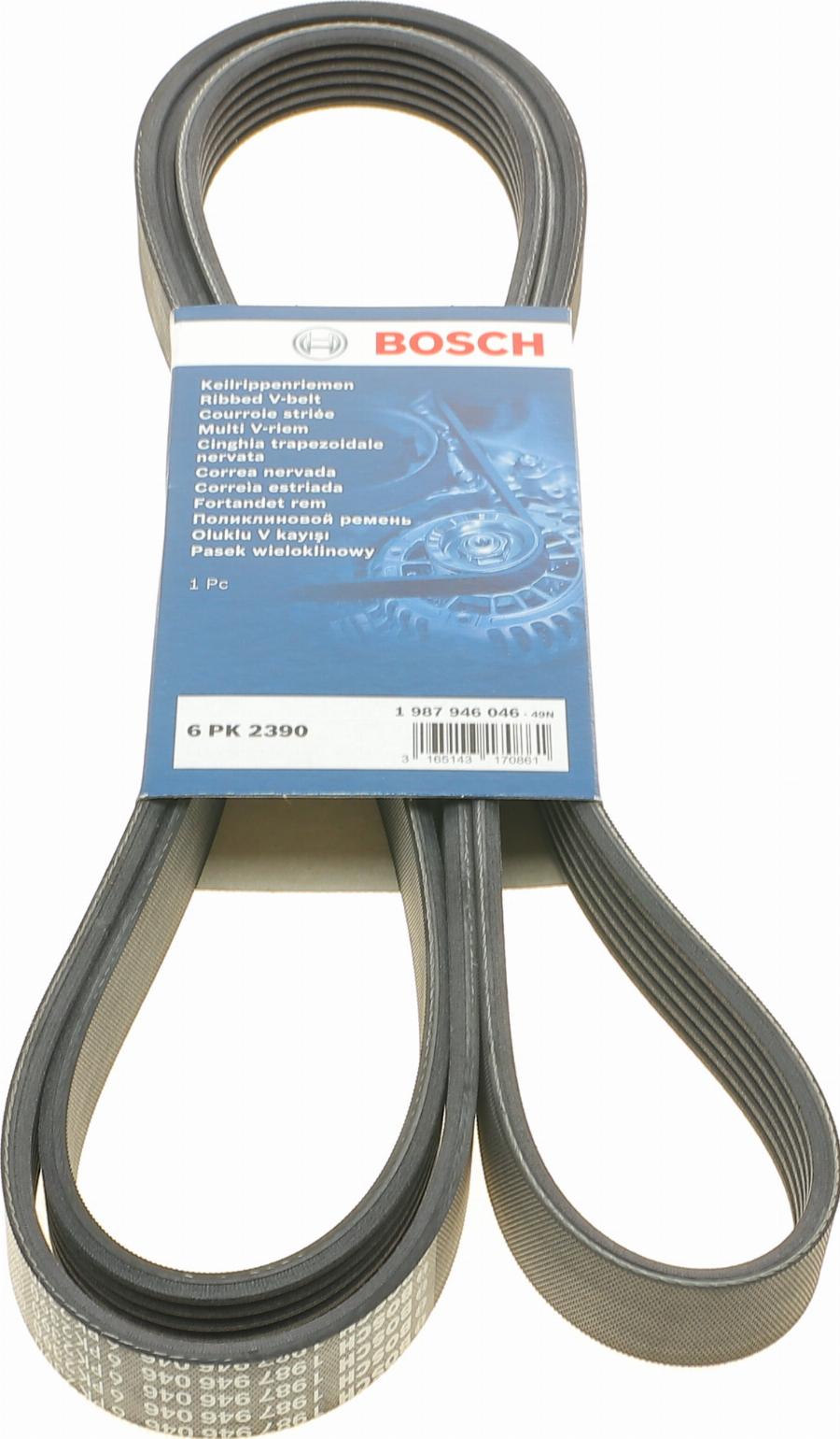 BOSCH 1 987 946 046 - Curea transmisie cu caneluri aaoparts.ro