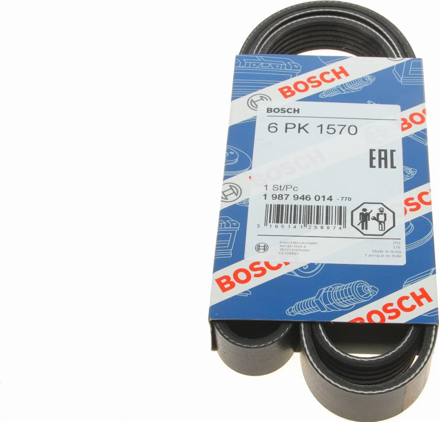 BOSCH 1 987 946 014 - Curea transmisie cu caneluri aaoparts.ro