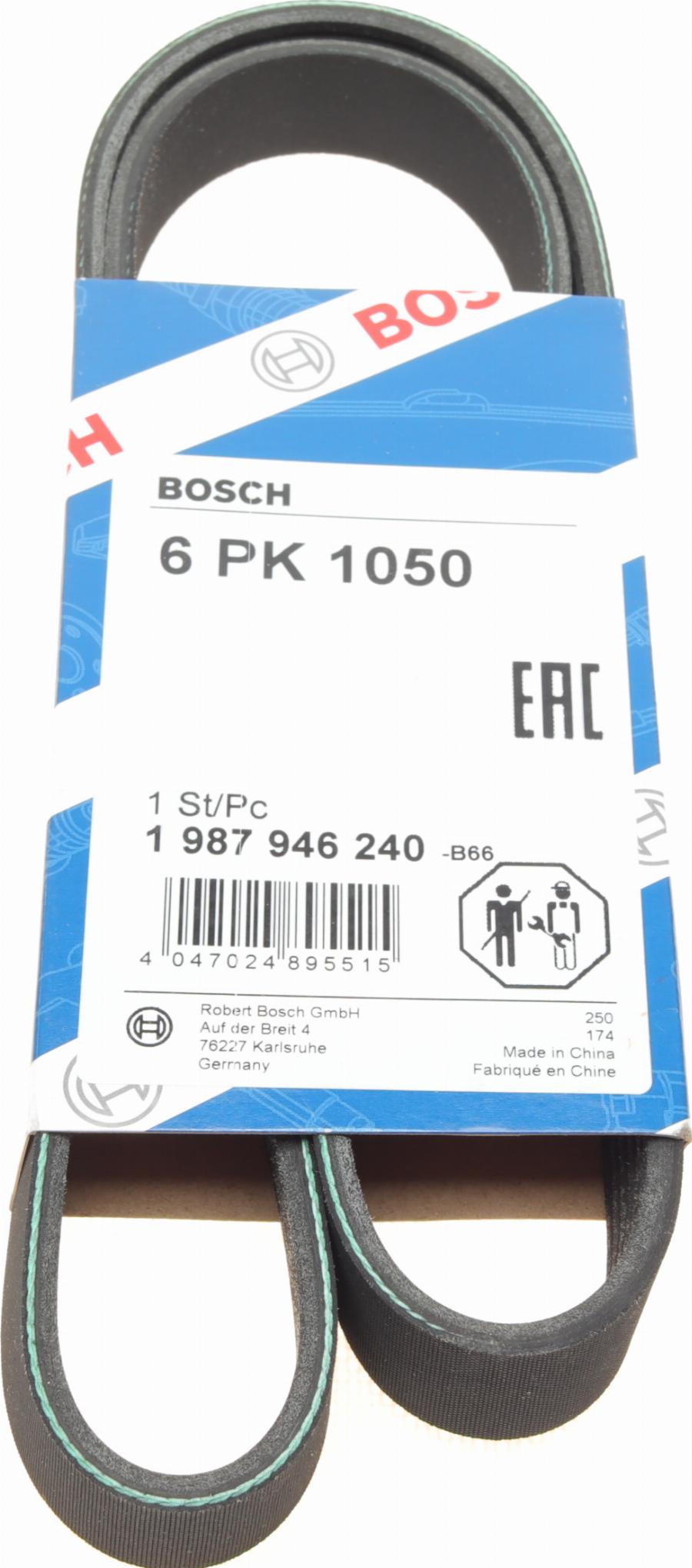 BOSCH 1 987 946 240 - Curea transmisie cu caneluri aaoparts.ro