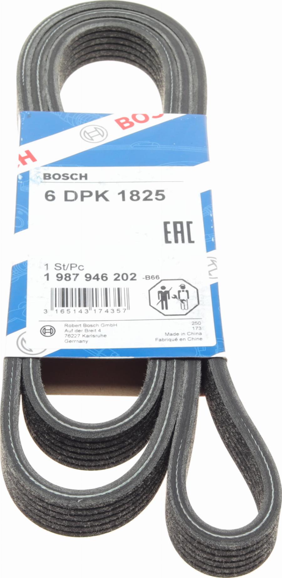 BOSCH 1 987 946 202 - Curea transmisie cu caneluri aaoparts.ro