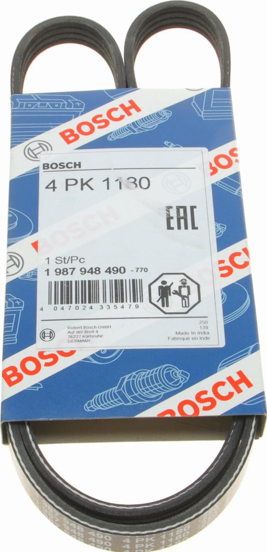 BOSCH 1 987 948 490 - Curea transmisie cu caneluri aaoparts.ro