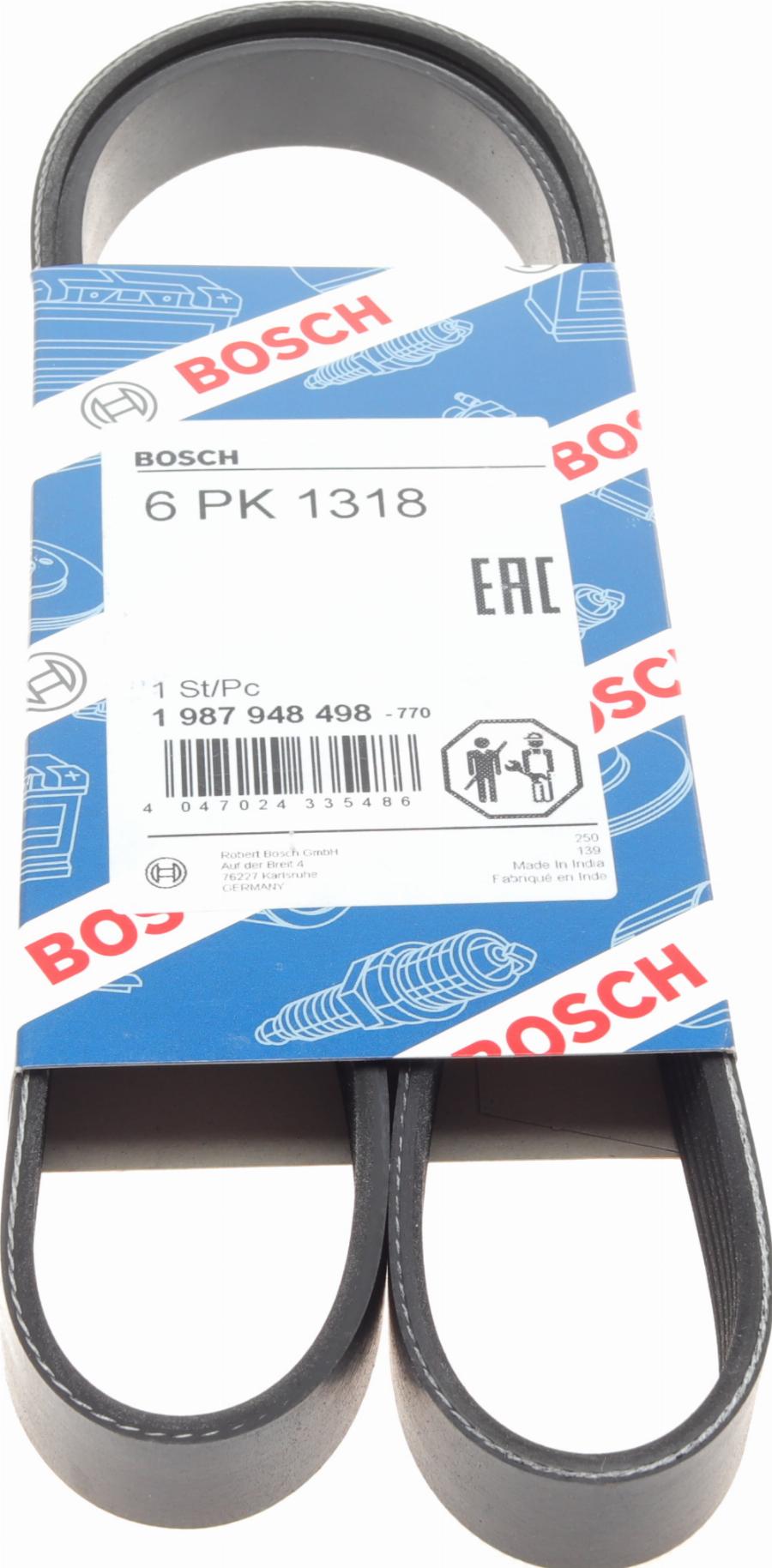 BOSCH 1 987 948 498 - Curea transmisie cu caneluri aaoparts.ro