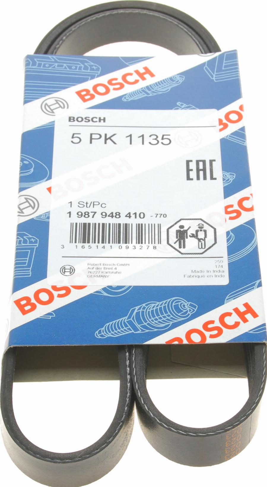 BOSCH 1 987 948 410 - Curea transmisie cu caneluri aaoparts.ro