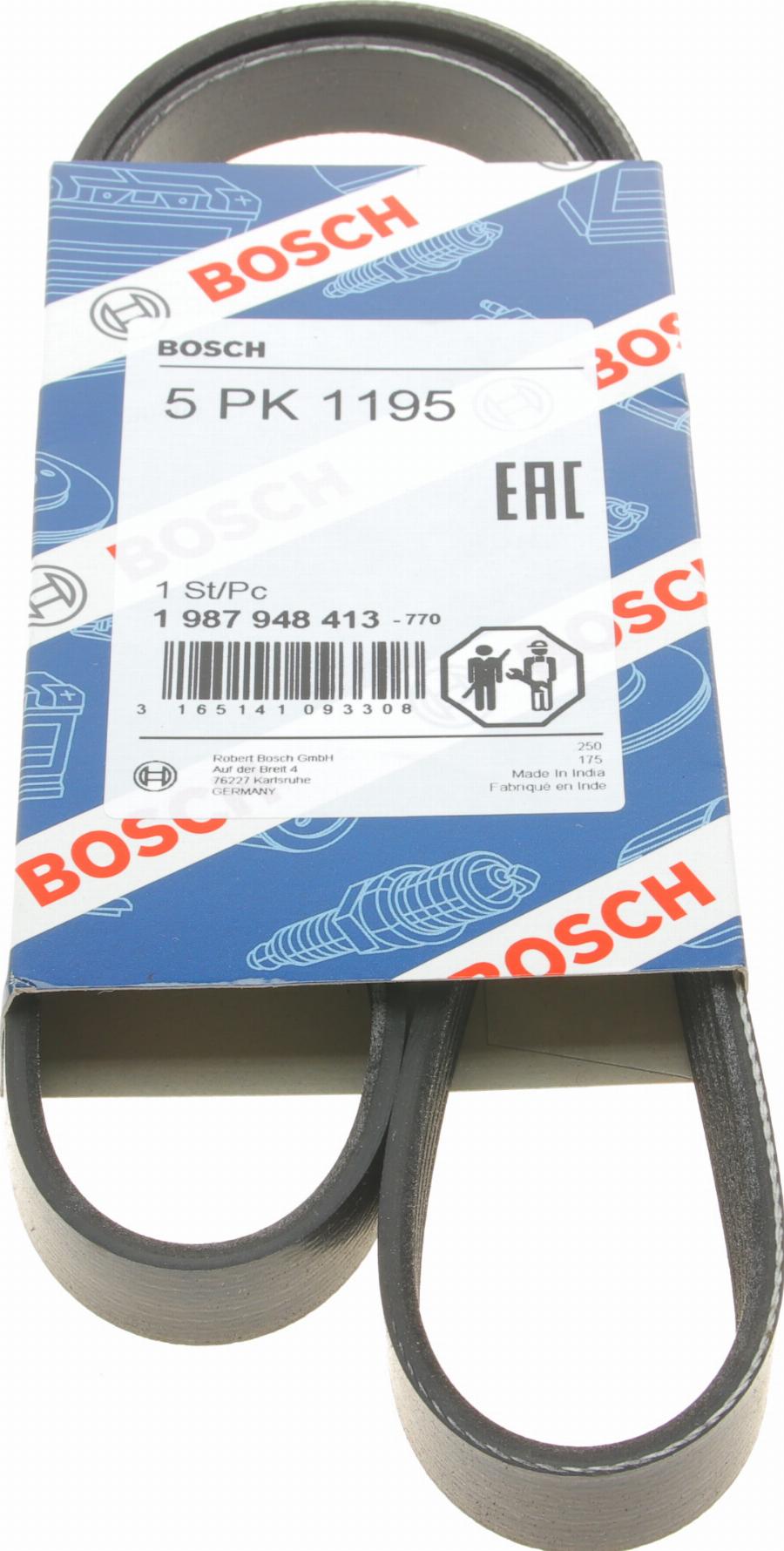 BOSCH 1 987 948 413 - Curea transmisie cu caneluri aaoparts.ro