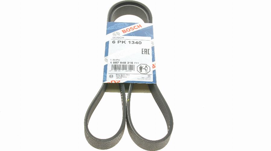 BOSCH 1 987 948 316 - Curea transmisie cu caneluri aaoparts.ro