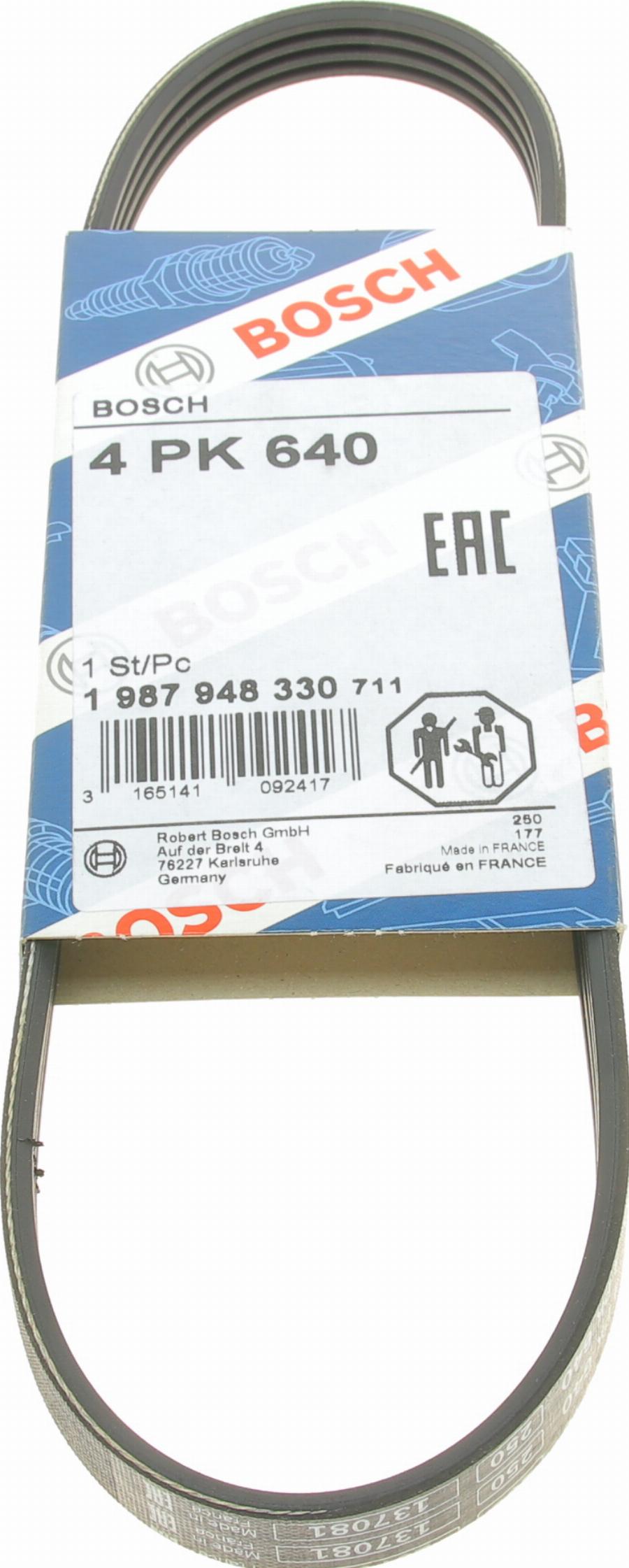 BOSCH 1 987 948 330 - Curea transmisie cu caneluri aaoparts.ro