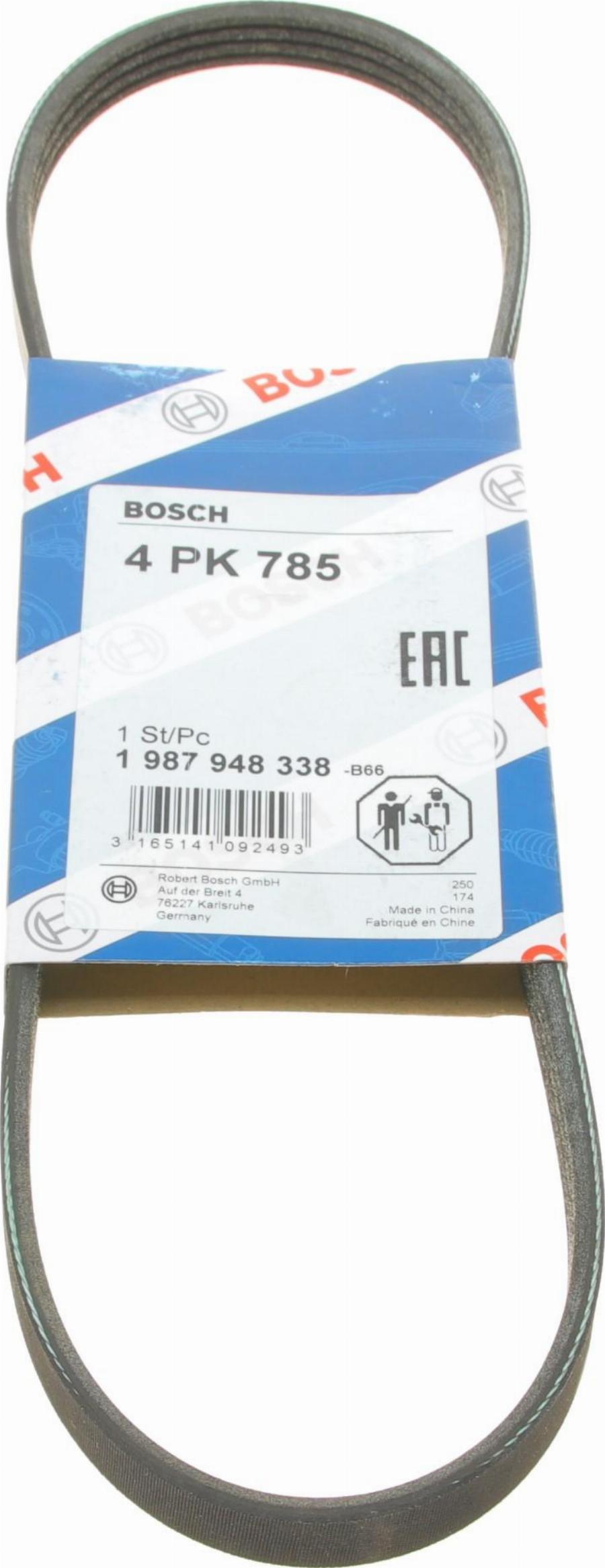 BOSCH 1 987 948 338 - Curea transmisie cu caneluri aaoparts.ro