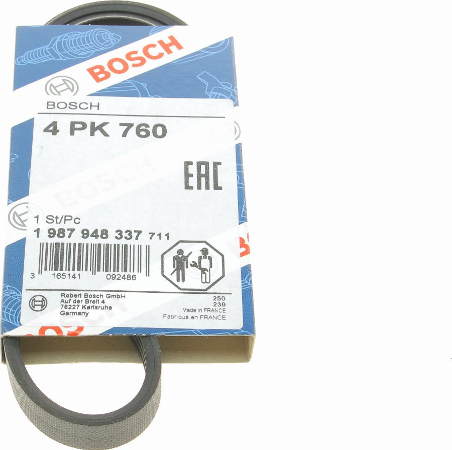 BOSCH 1 987 948 337 - Curea transmisie cu caneluri aaoparts.ro