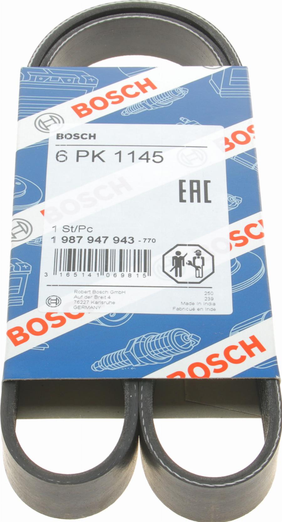 BOSCH 1 987 947 943 - Curea transmisie cu caneluri aaoparts.ro