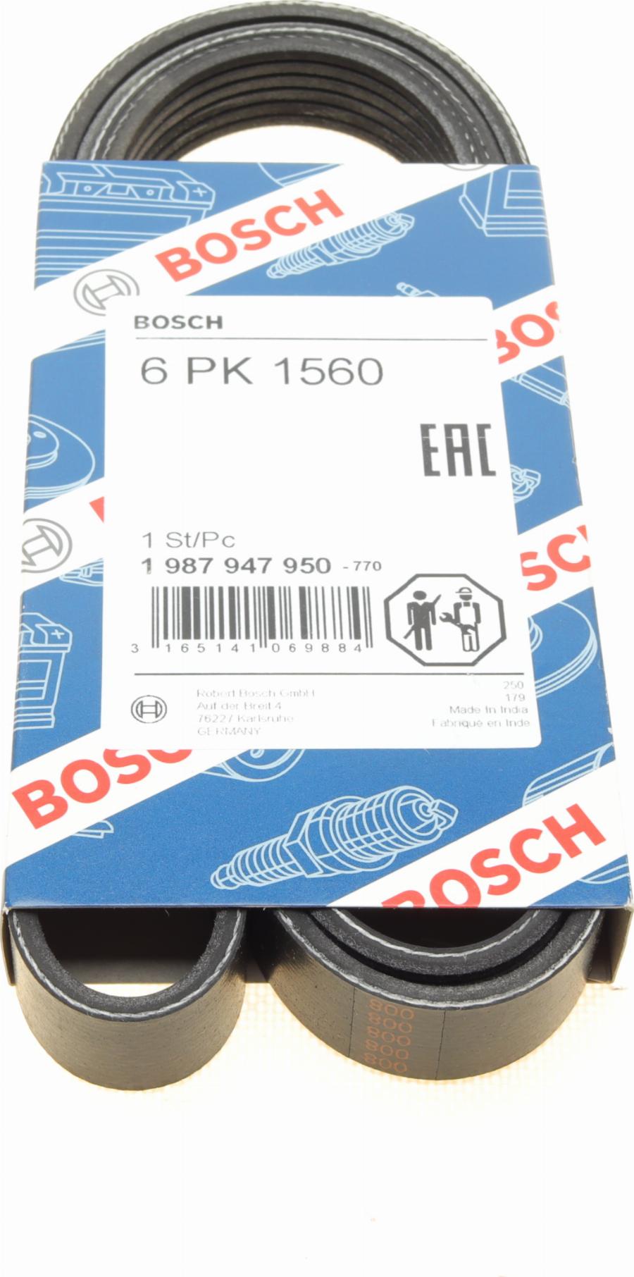 BOSCH 1 987 947 950 - Curea transmisie cu caneluri aaoparts.ro