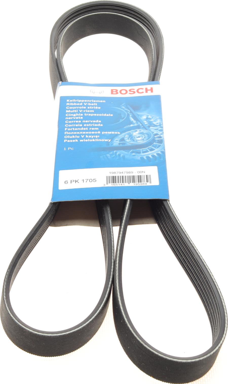 BOSCH 1 987 947 989 - Curea transmisie cu caneluri aaoparts.ro