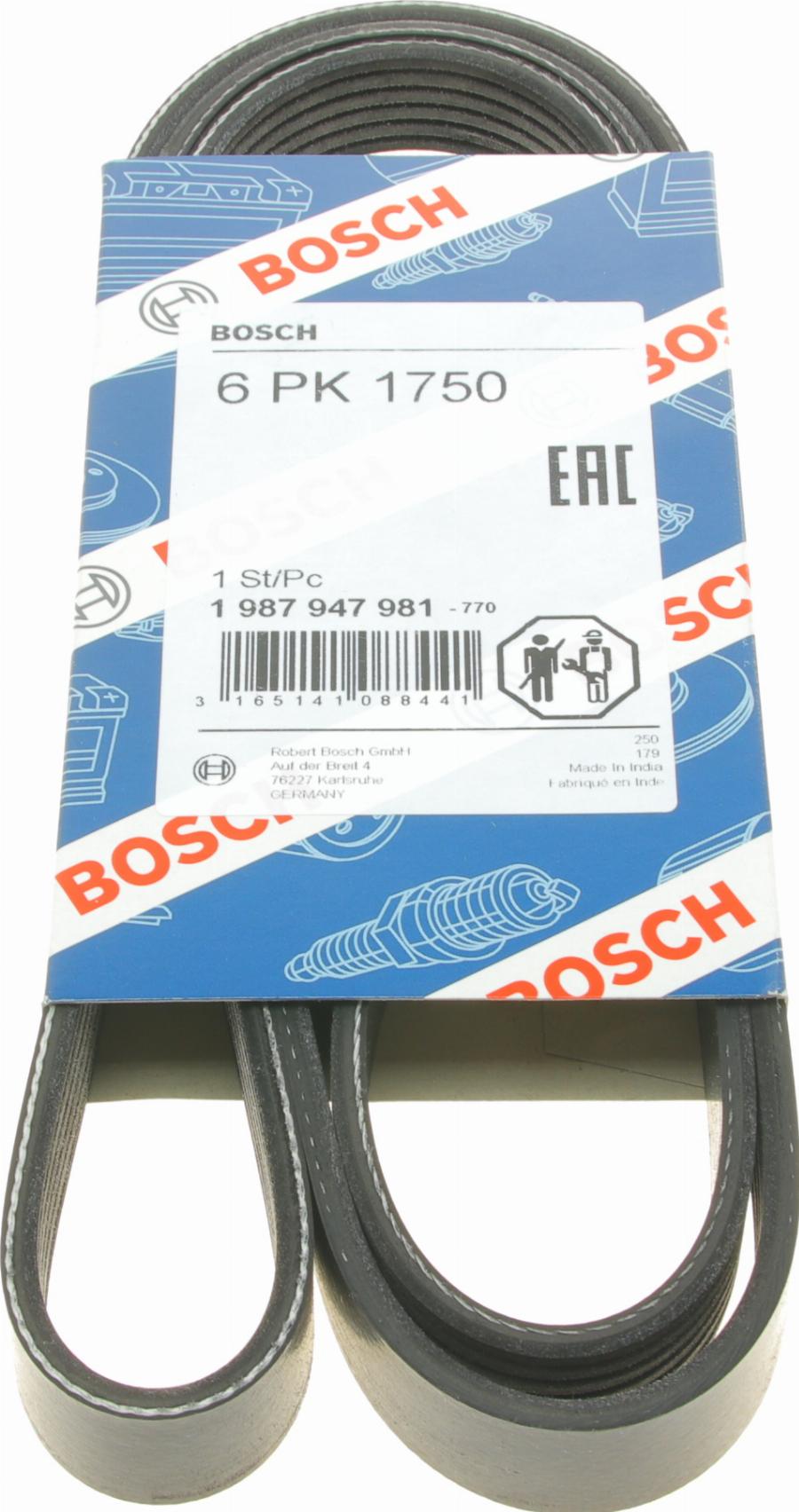 BOSCH 1 987 947 981 - Curea transmisie cu caneluri aaoparts.ro