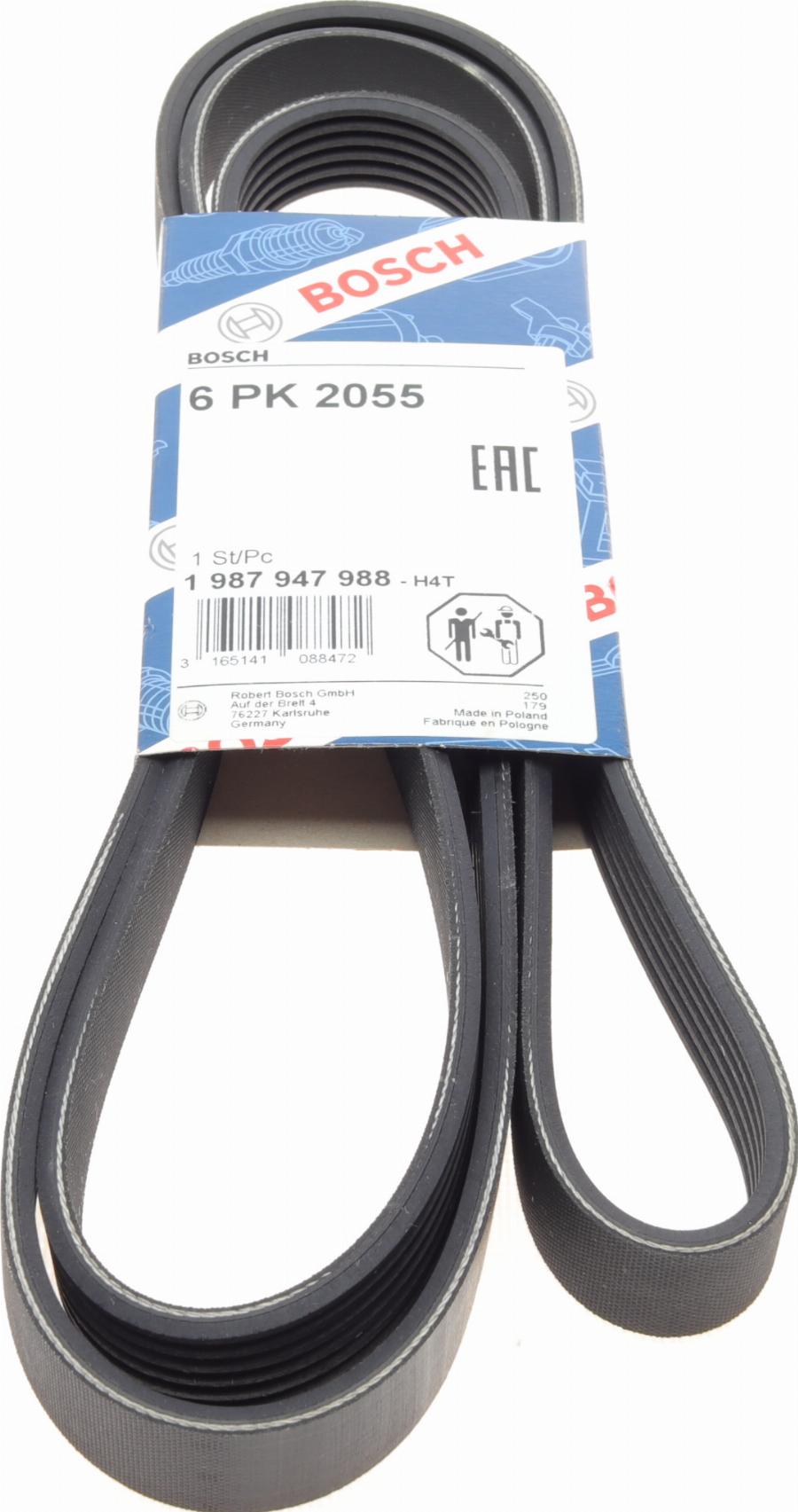 BOSCH 1 987 947 988 - Curea transmisie cu caneluri aaoparts.ro