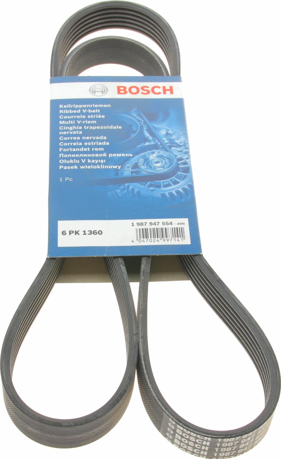 BOSCH 1 987 947 554 - Curea transmisie cu caneluri aaoparts.ro