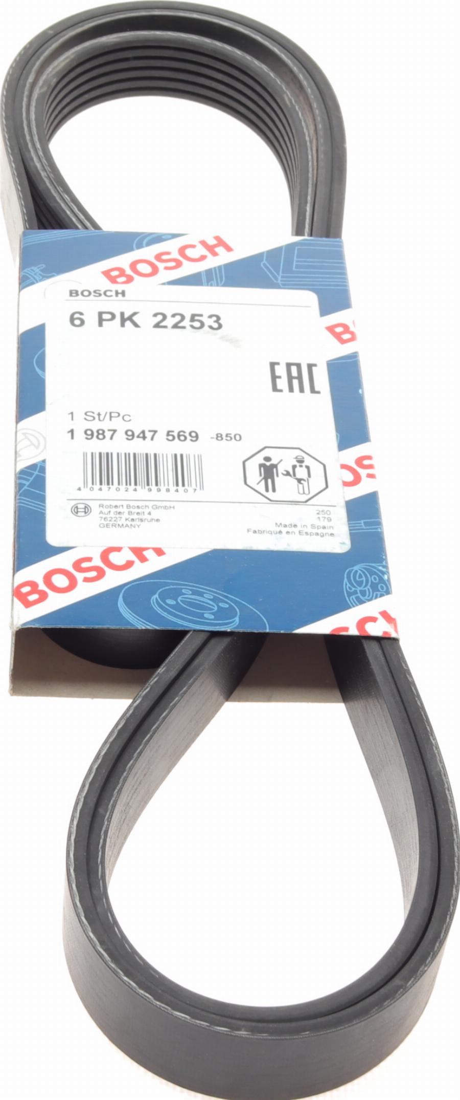 BOSCH 1 987 947 569 - Curea transmisie cu caneluri aaoparts.ro