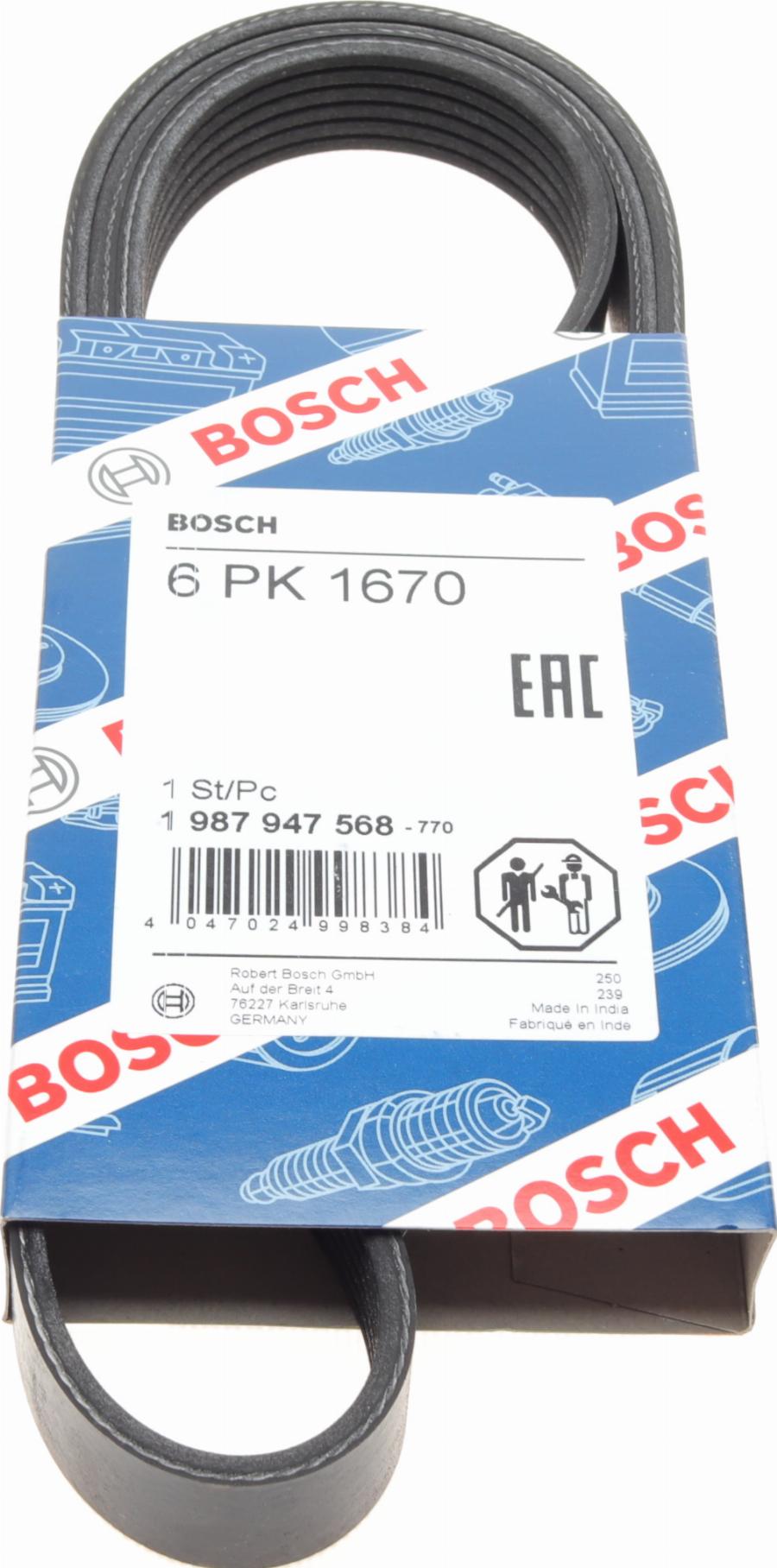 BOSCH 1 987 947 568 - Curea transmisie cu caneluri aaoparts.ro