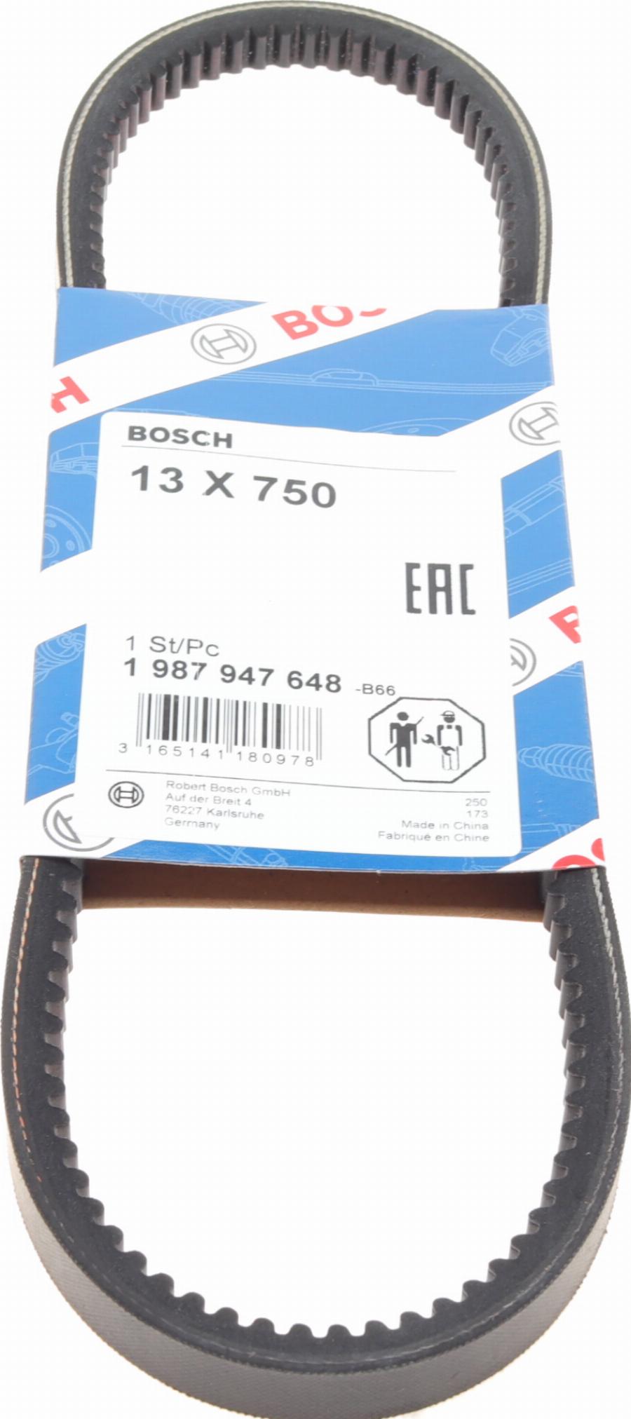 BOSCH 1 987 947 648 - Curea transmisie aaoparts.ro
