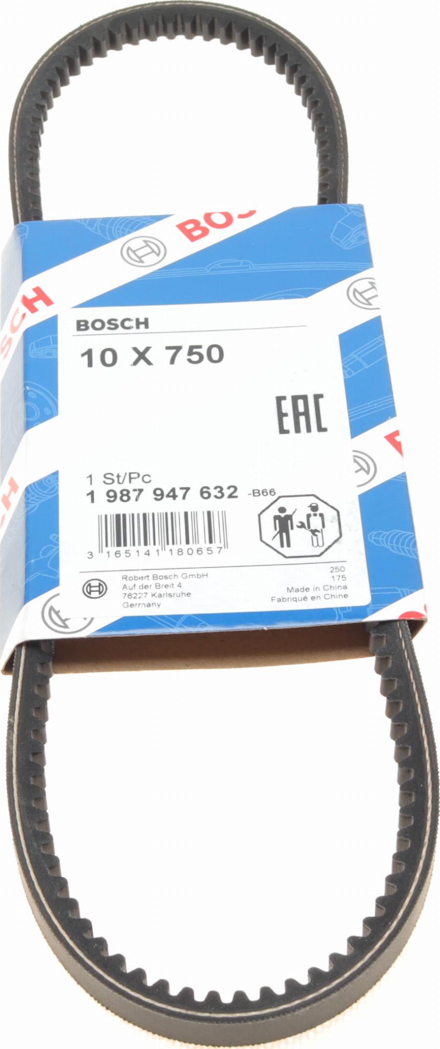 BOSCH 1 987 947 632 - Curea transmisie aaoparts.ro