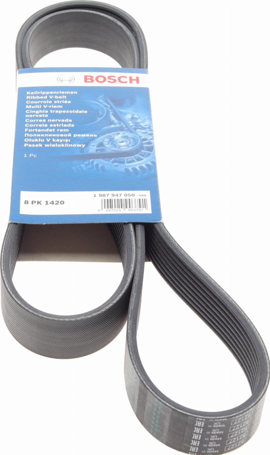 BOSCH 1 987 947 050 - Curea transmisie cu caneluri aaoparts.ro