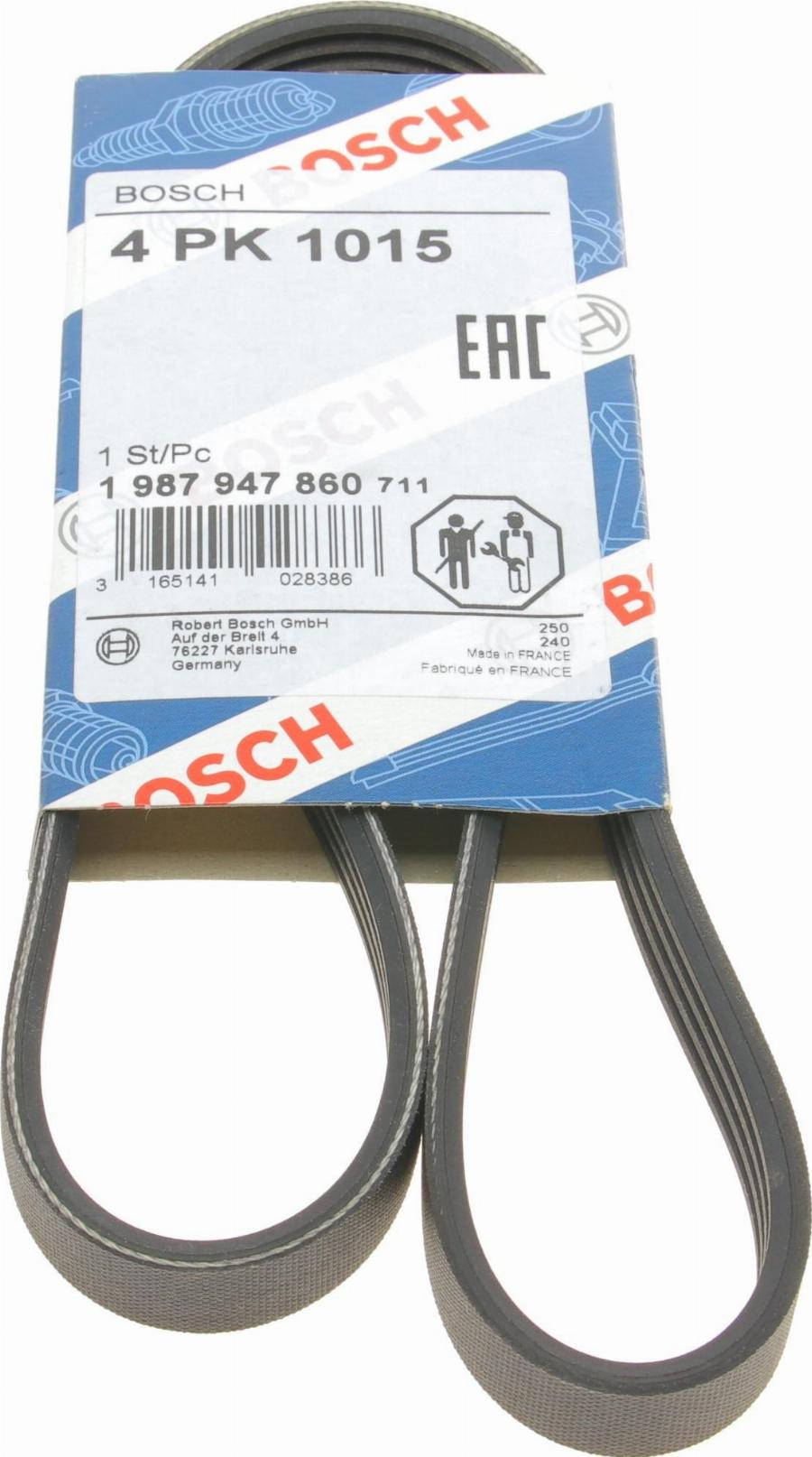 BOSCH 1 987 947 860 - Curea transmisie cu caneluri aaoparts.ro