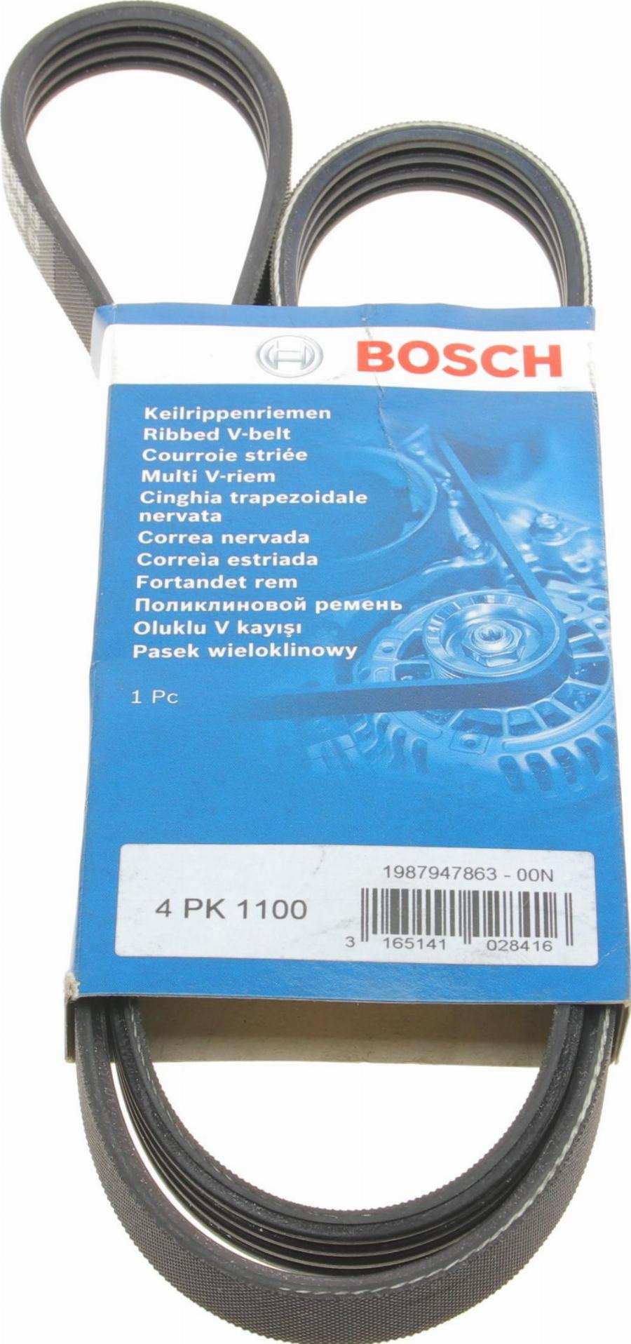 BOSCH 1 987 947 863 - Curea transmisie cu caneluri aaoparts.ro