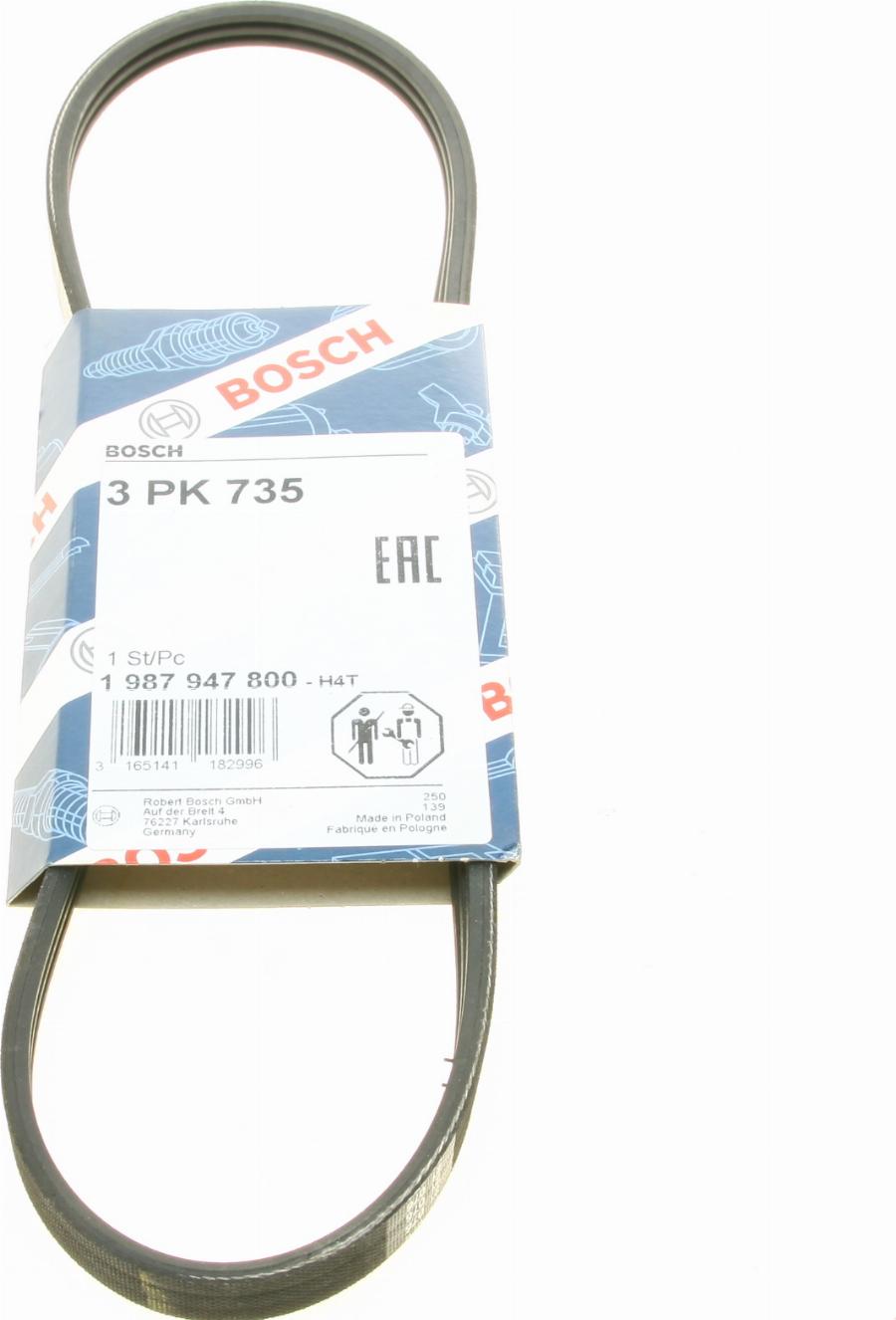 BOSCH 1 987 947 800 - Curea transmisie cu caneluri aaoparts.ro