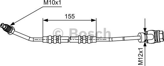BOSCH 1 987 481 588 - Furtun frana aaoparts.ro