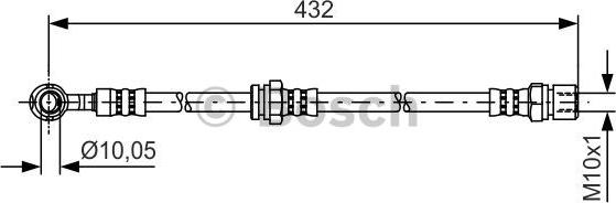 BOSCH 1 987 481 383 - Furtun frana aaoparts.ro