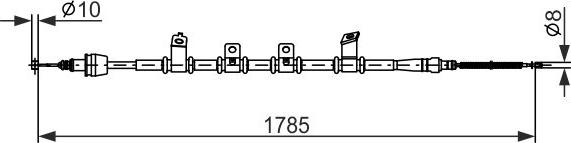 BOSCH 1 987 482 922 - Cablu, frana de parcare aaoparts.ro