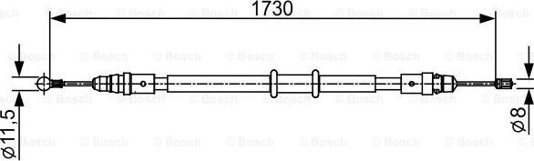 BOSCH 1 987 482 549 - Cablu, frana de parcare aaoparts.ro