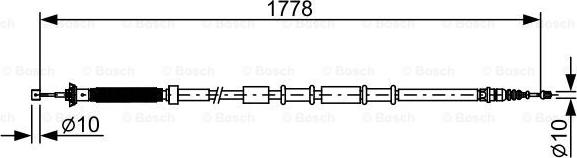 BOSCH 1 987 482 509 - Cablu, frana de parcare aaoparts.ro