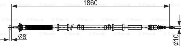 BOSCH 1 987 482 579 - Cablu, frana de parcare aaoparts.ro