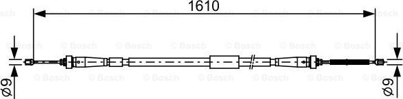 BOSCH 1 987 482 636 - Cablu, frana de parcare aaoparts.ro