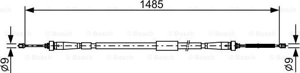 BOSCH 1 987 482 637 - Cablu, frana de parcare aaoparts.ro