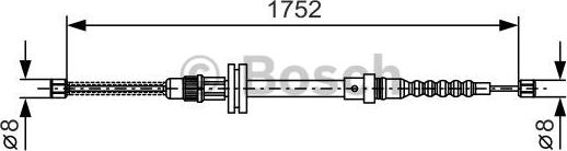 BOSCH 1 987 482 044 - Cablu, frana de parcare aaoparts.ro