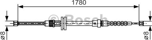 BOSCH 1 987 482 045 - Cablu, frana de parcare aaoparts.ro