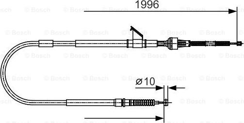 BOSCH 1 987 482 068 - Cablu, frana de parcare aaoparts.ro