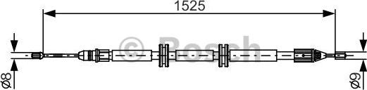 BOSCH 1 987 482 142 - Cablu, frana de parcare aaoparts.ro