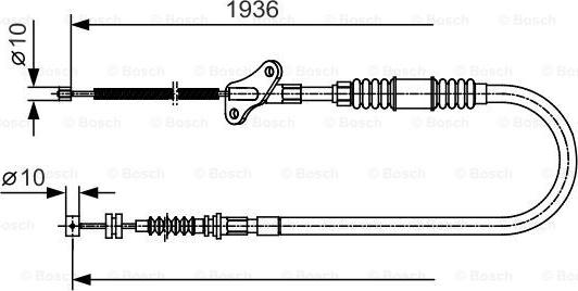 BOSCH 1 987 482 110 - Cablu, frana de parcare aaoparts.ro