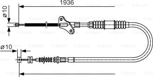 BOSCH 1 987 482 111 - Cablu, frana de parcare aaoparts.ro